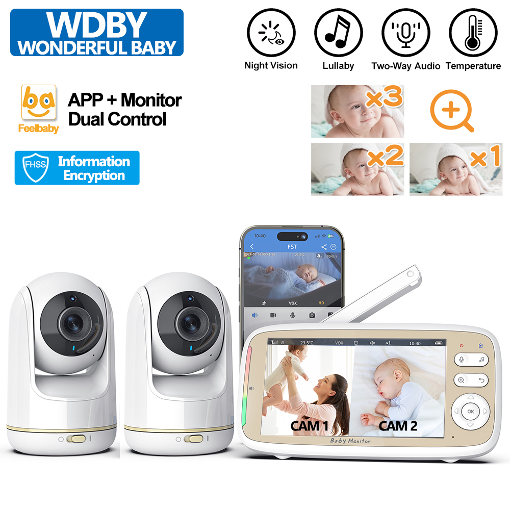 Audio Hd Music - VB803 PRO Baby Monitor,con 2pcs Zoom
