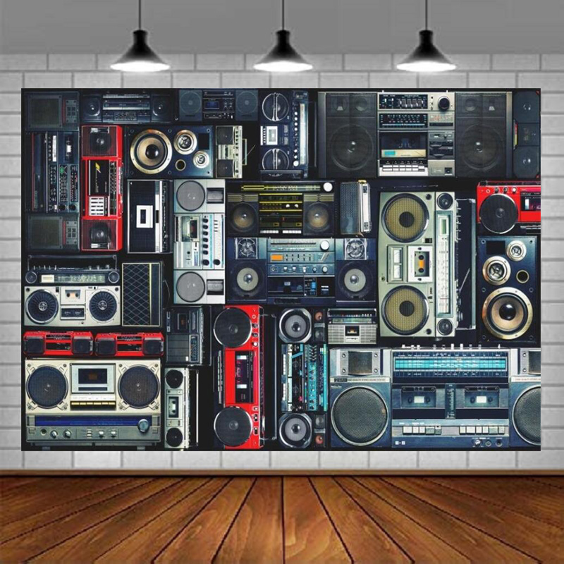 Audio Music Background Free - Fondo Fotográfico de Radio Boombox, Estilo