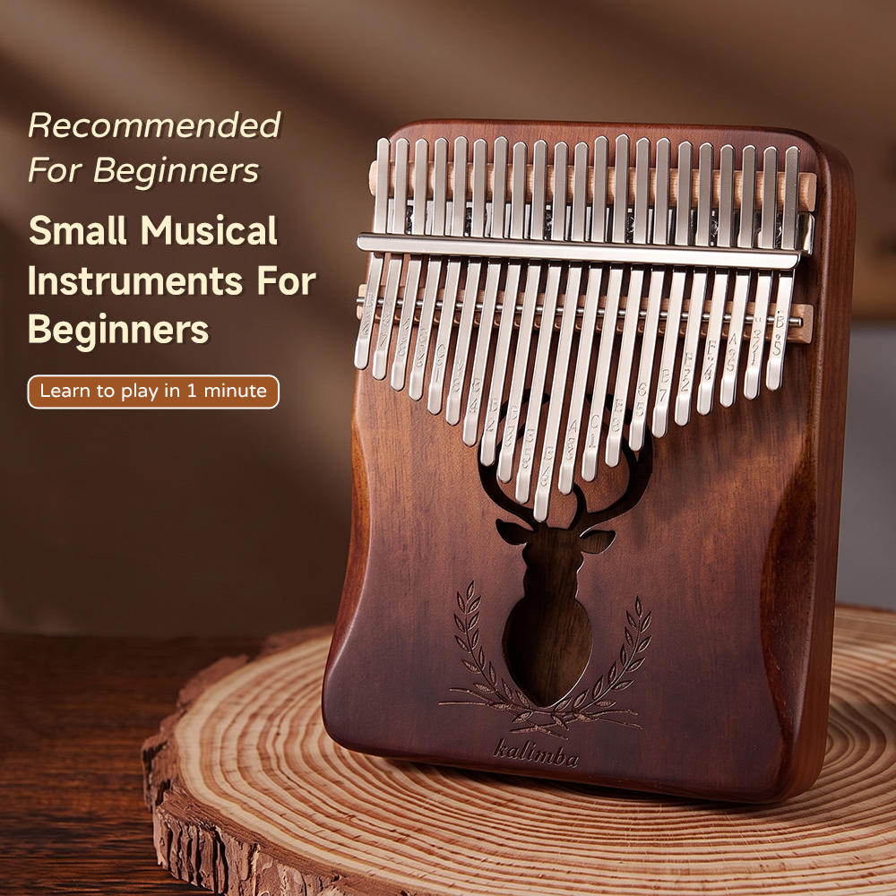 Kalimba Thumb Piano - Kalimba de Caoba de 21 Teclas,