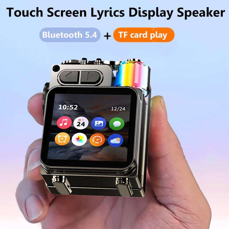 Audio Music Player App - Altavoz Bluetooth con pantalla táctil inteligente,