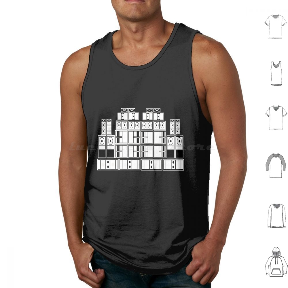 Audio Music Dj - Spearker-camisetas sin mangas con ruidosos, chaleco,
