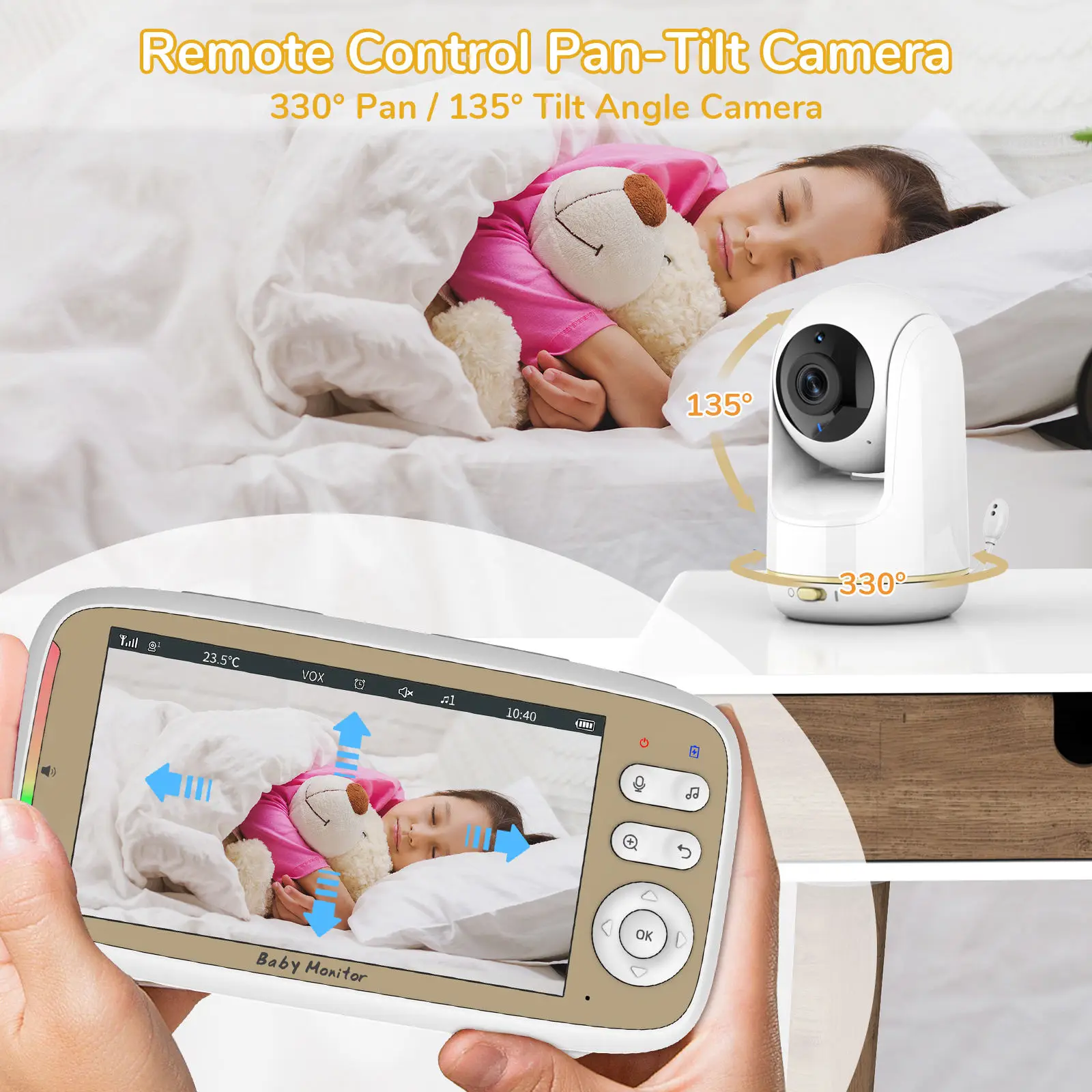 VB803 PRO Baby Monitor,con 2pc - Audio Hd Music reseña y precio