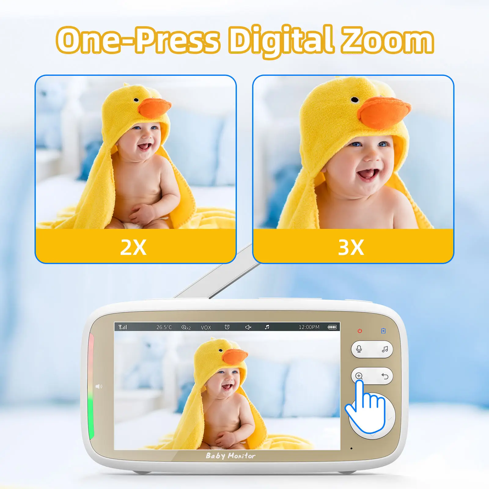 VB803 PRO Baby Monitor,con 2pc - Audio Hd Music reseña y precio
