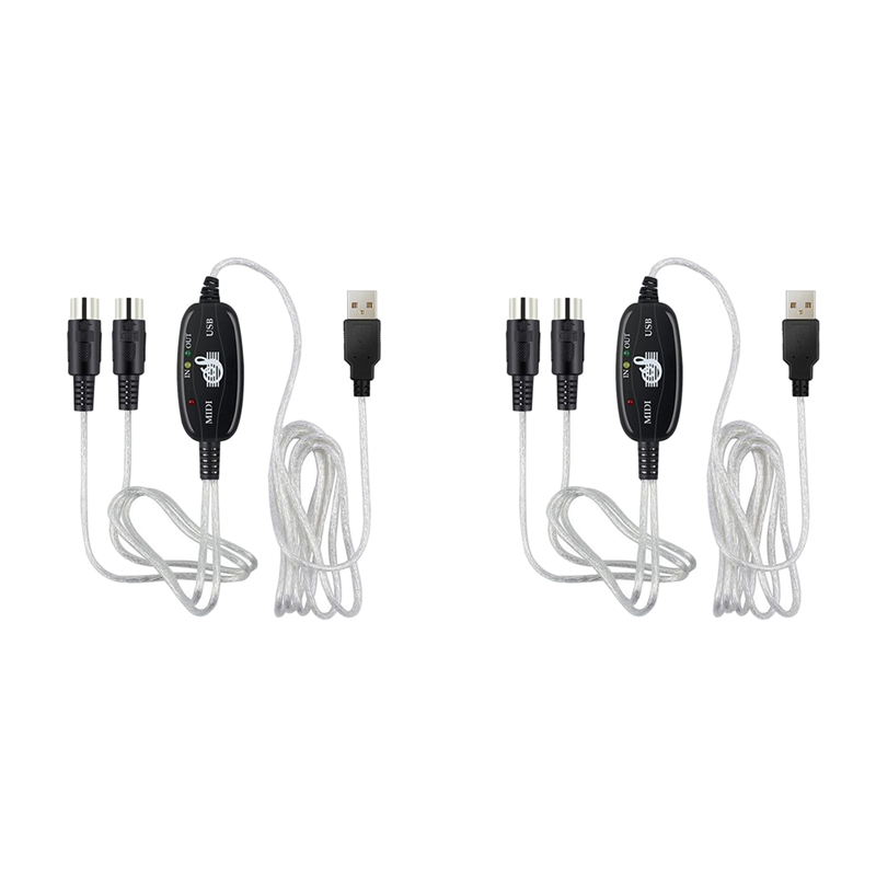 B50B-2X USB a MIDI 5Pin Cable  - Audio Music Editing reseña y precio
