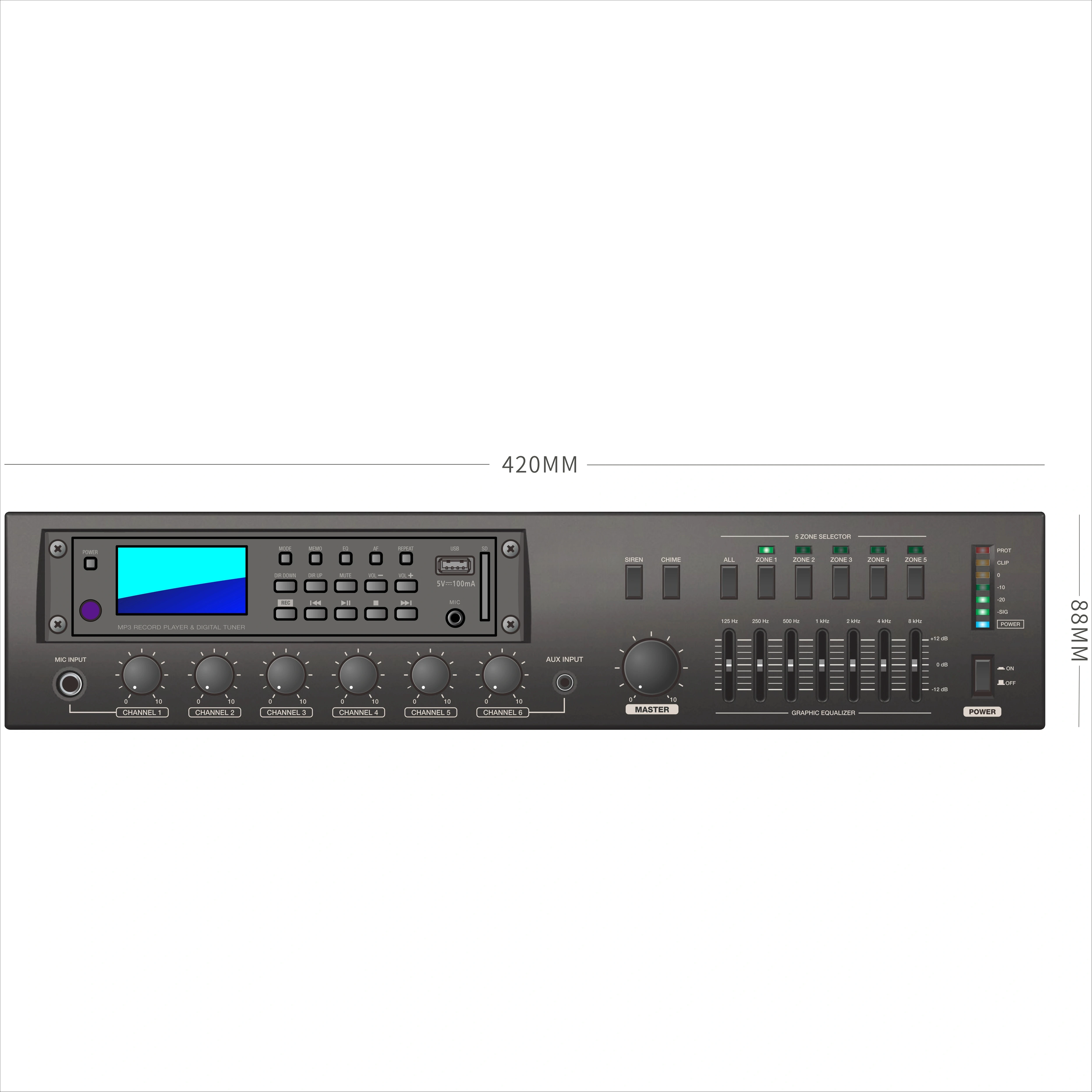 AMPLIFICADOR DE POTENCIA digit - Audio Music Store reseña y precio