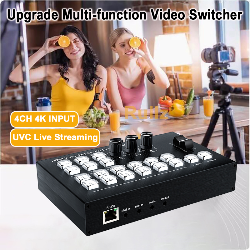 Mezclador de Video HDMI de 4 C - Audio Mixer 4 Channel reseña y precio