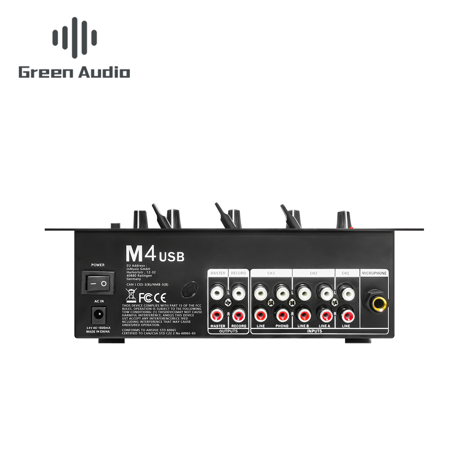 Mezclador estéreo de Audio pro - Audio Mixer 4 Channel reseña y precio