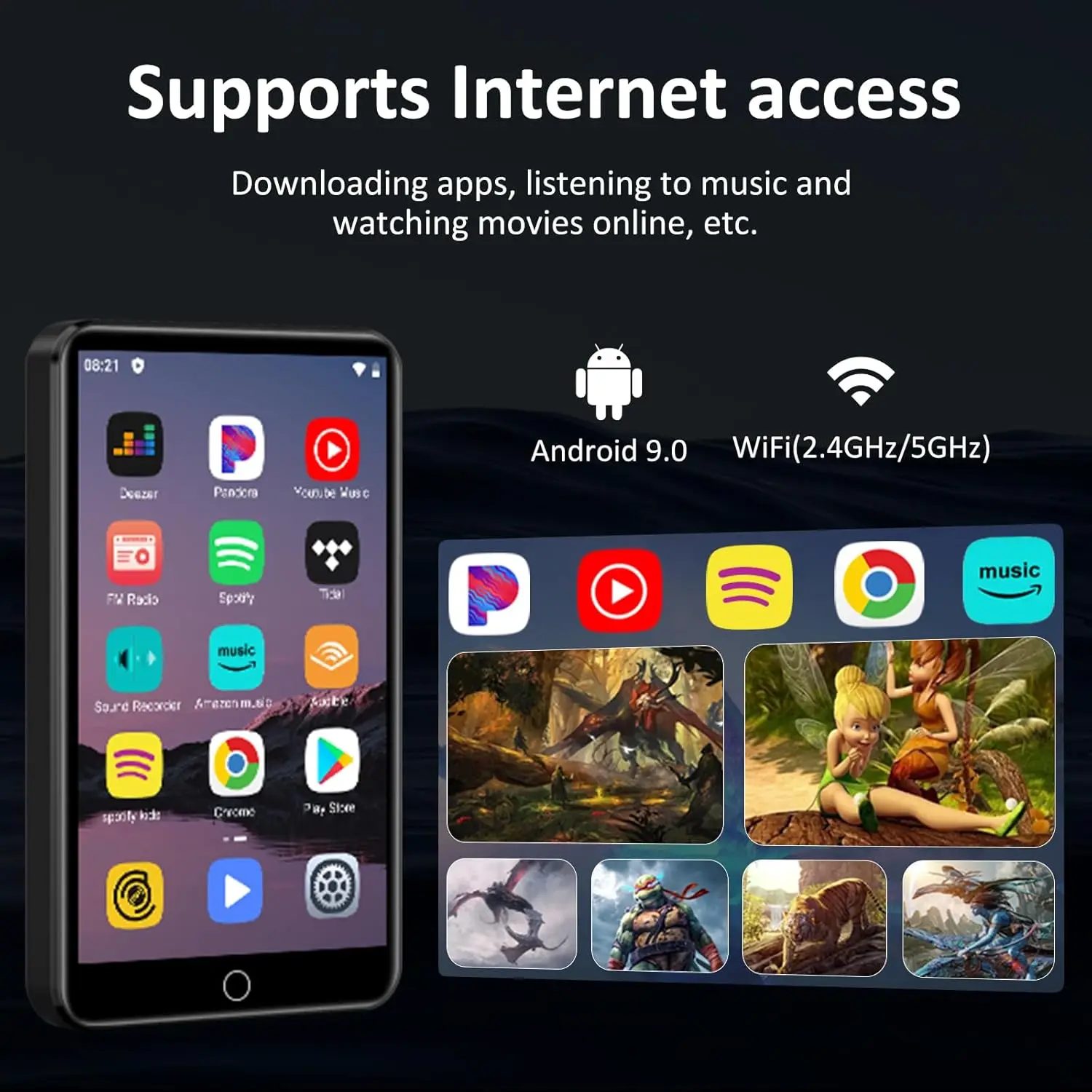 Reproductor MP3 MP4 HiFi de 80 - Music Audiobook reseña y precio