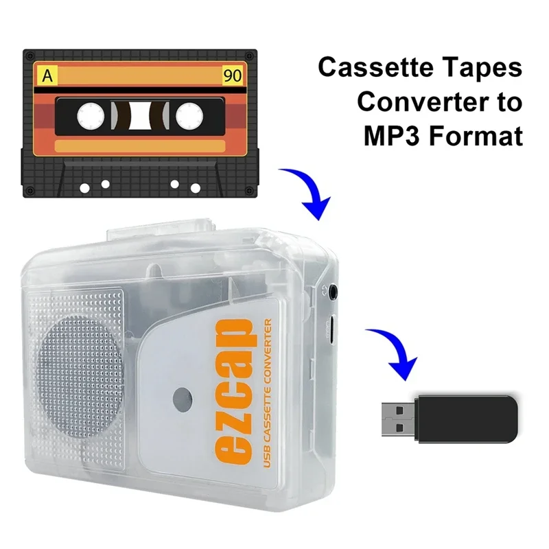 Reproductor de casetes USB Wal - Audio Music File reseña y precio