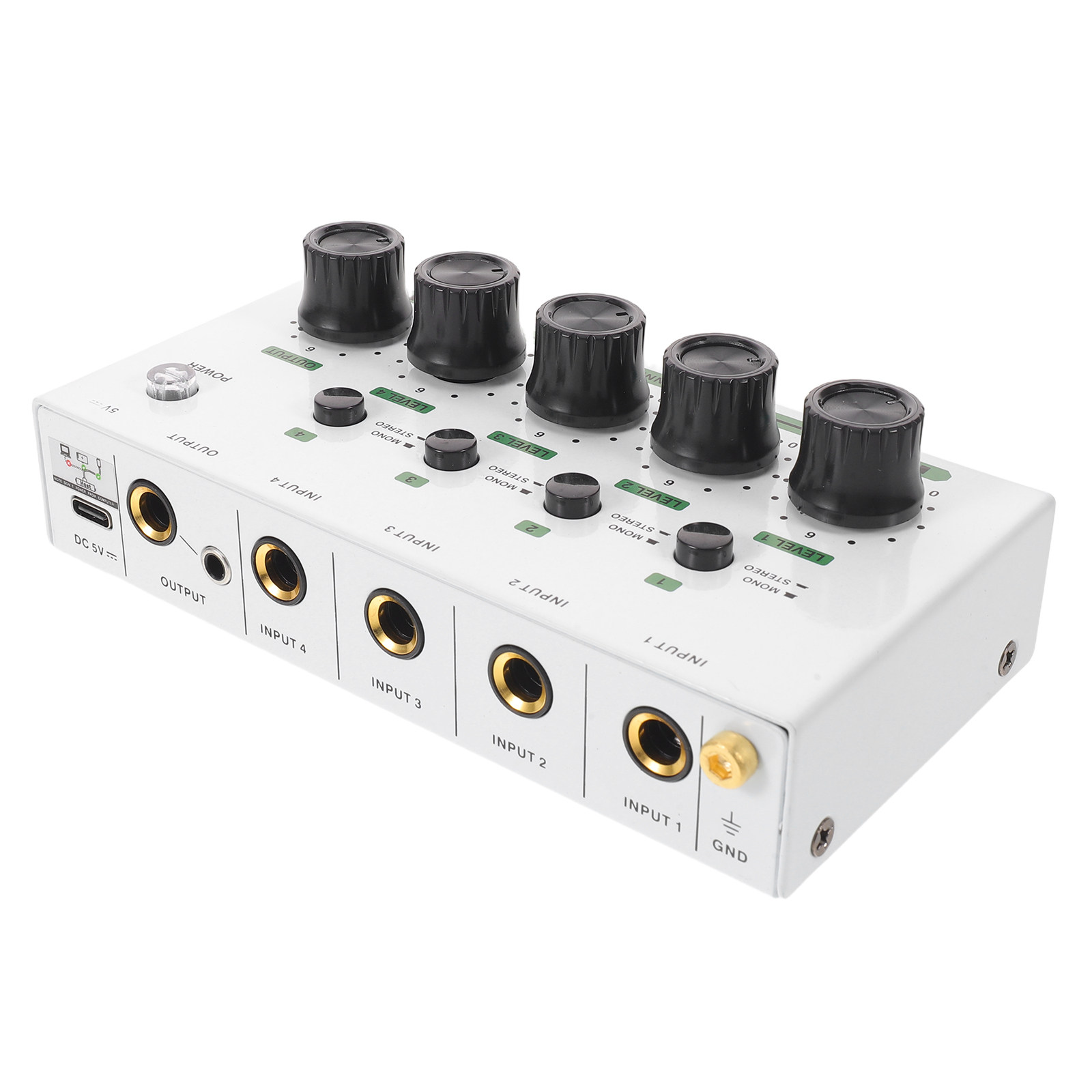 Mezclador de Audio Compacto de - Audio Mixer 4 Channel reseña y precio