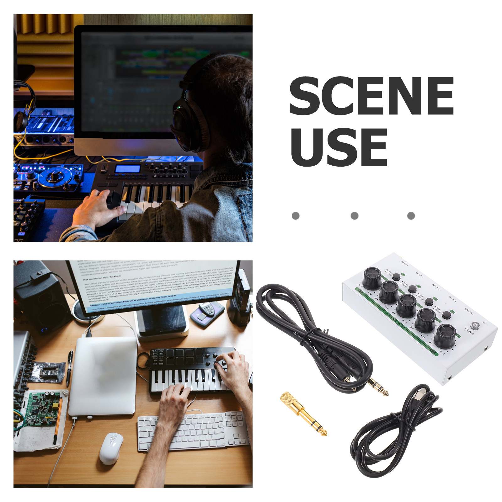 Mezclador de Audio Compacto de - Audio Mixer 4 Channel reseña y precio