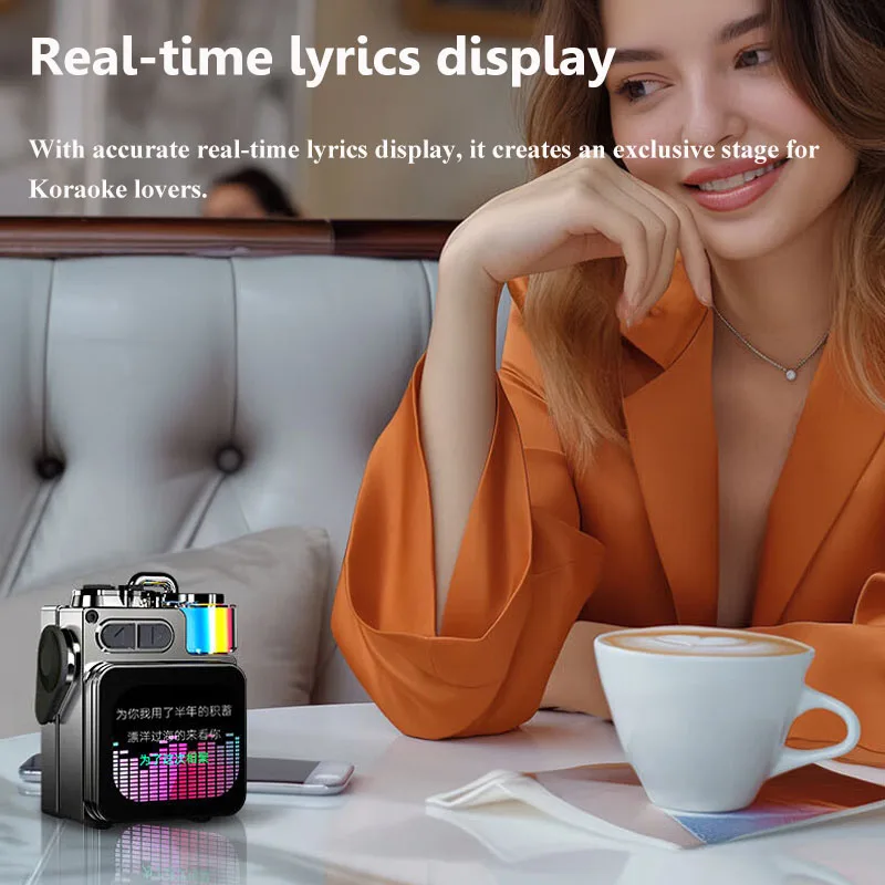 Altavoz Bluetooth con pantalla - Audio Music Player App reseña y precio