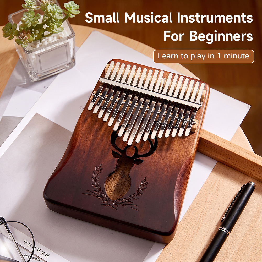 Kalimba de Caoba de 21 Teclas, - Kalimba Thumb Piano reseña y precio