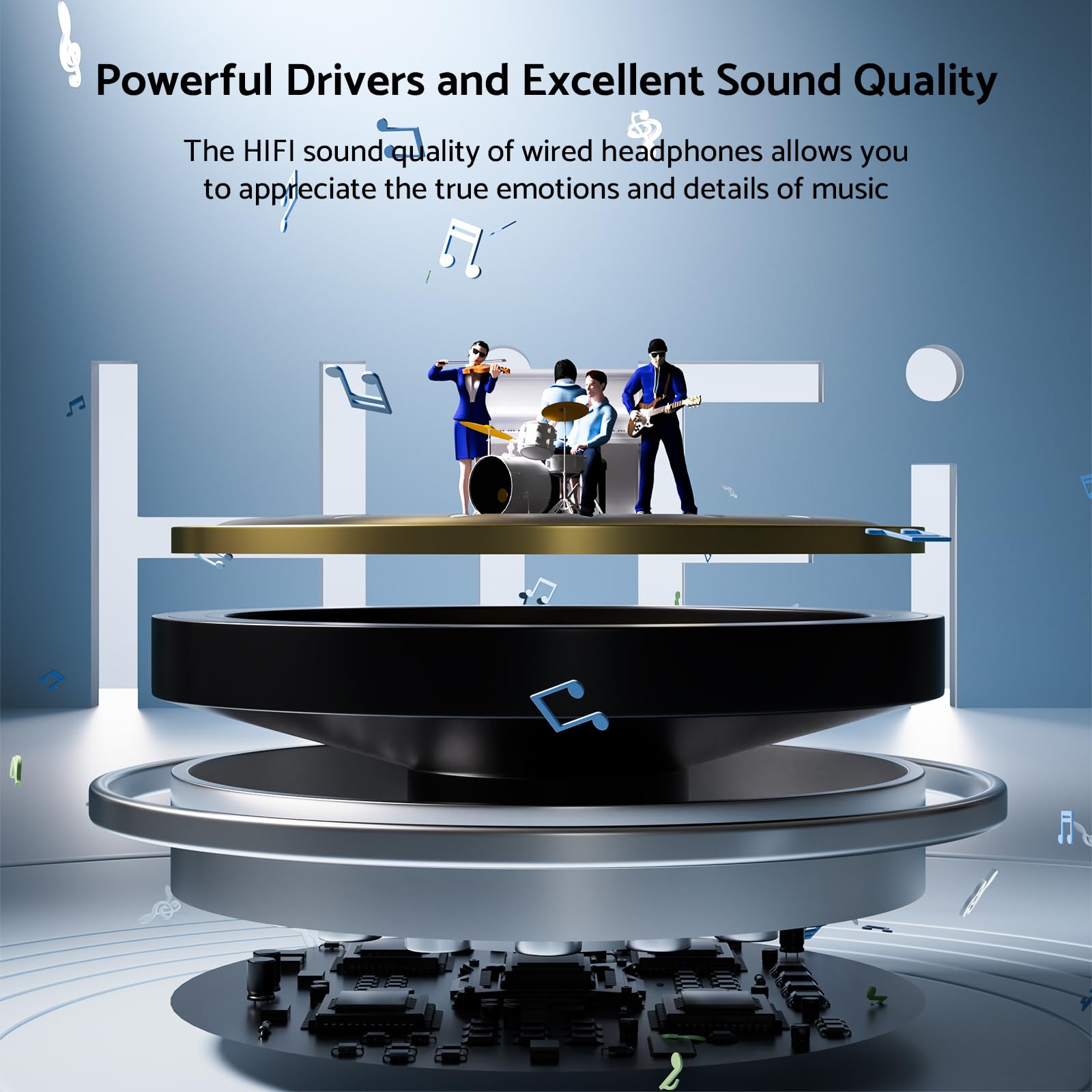 Auriculares envolventes HiFi c - Audio Hd Music reseña y precio