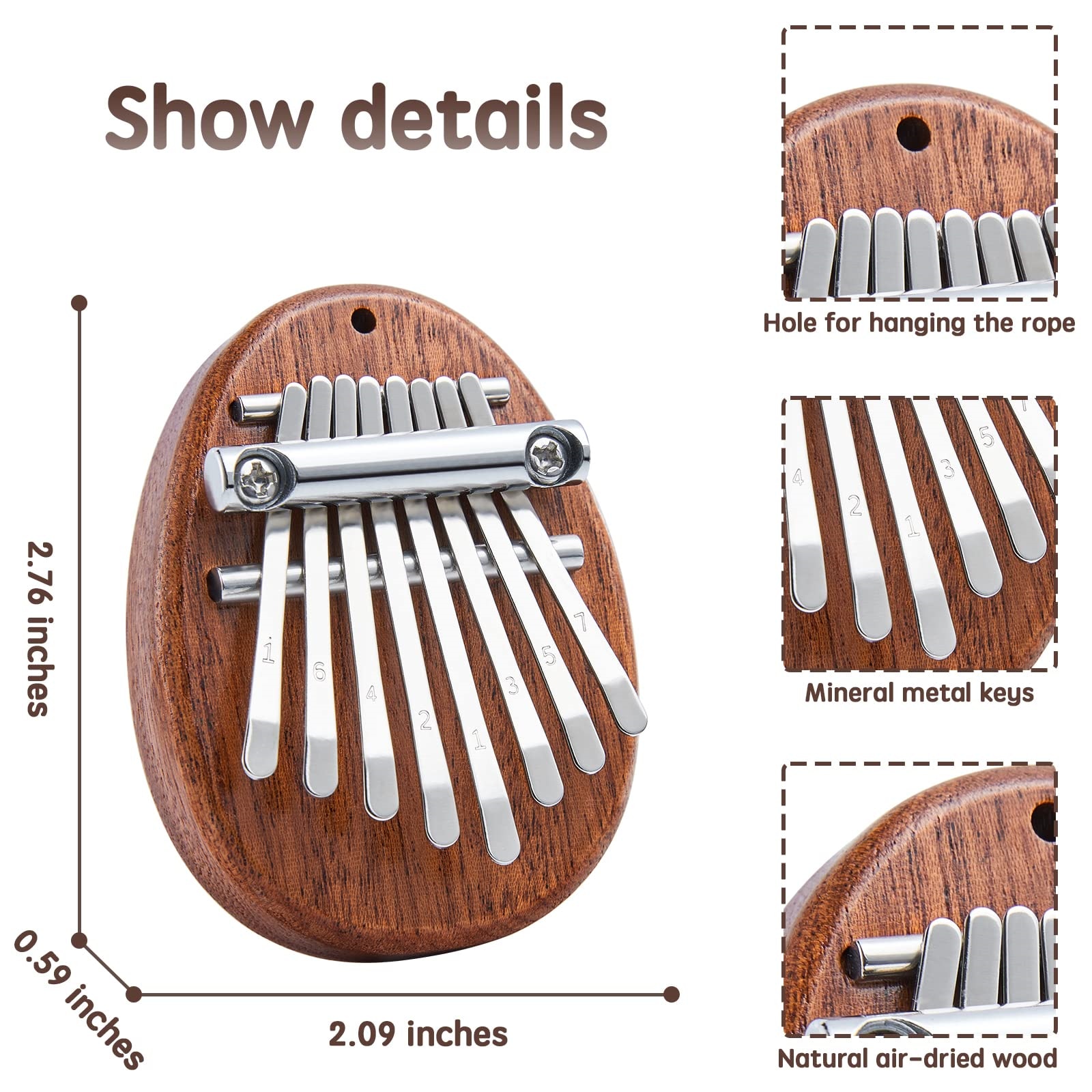 Mini Kalimba, 8 teclas, Piano, - Kalimba Thumb Piano reseña y precio