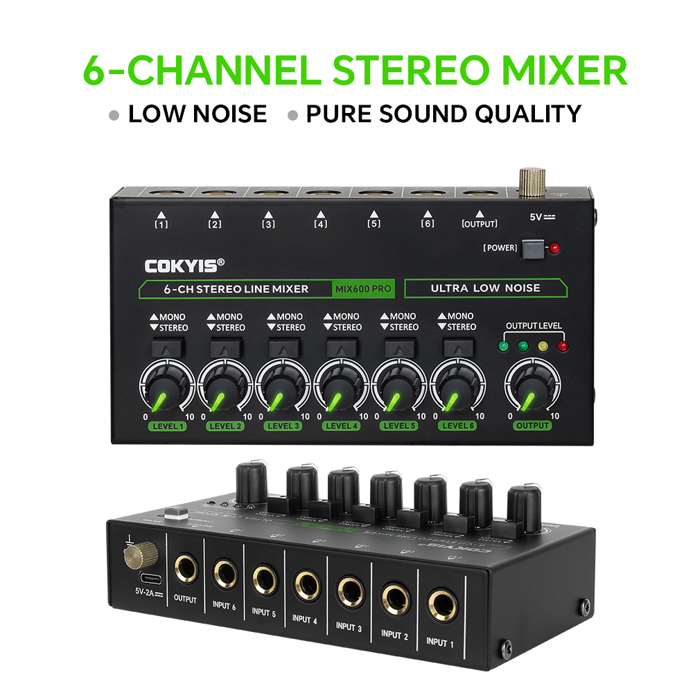 Mezclador de línea estéreo de  - Audio Mixer 4 Channel reseña y precio