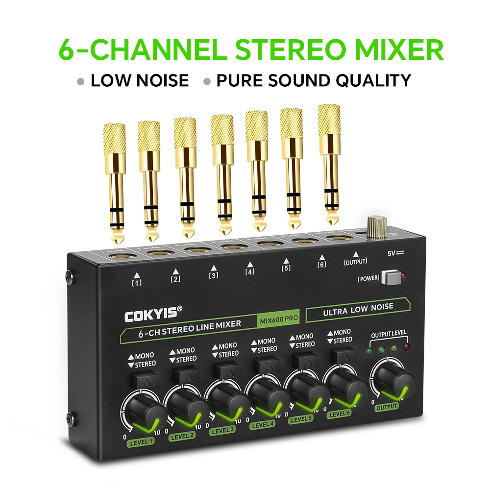 Mezclador de línea estéreo de  - Audio Mixer 4 Channel reseña y precio