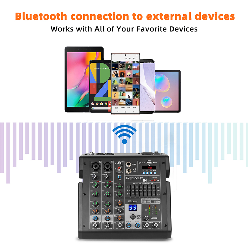 Mezclador de Audio de 4 canale - Audio Mixer 4 Channel reseña y precio