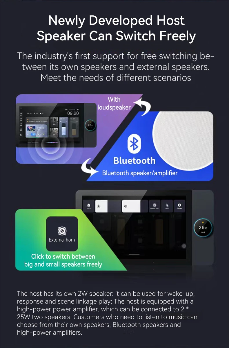 TUOAN Altavoces de 4 vías Pane - Audio Music Background Free reseña y precio