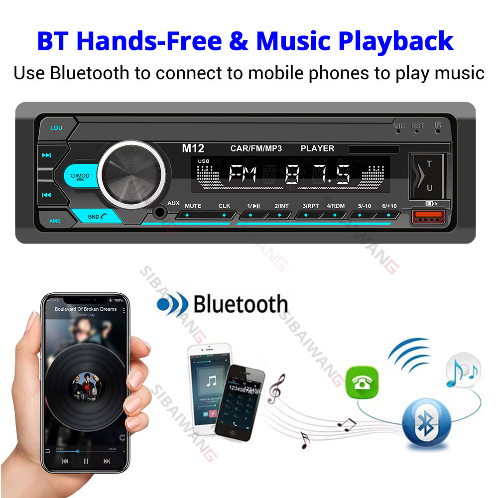 Radio de coche 1 DIN con repro - Audio Music Player App reseña y precio