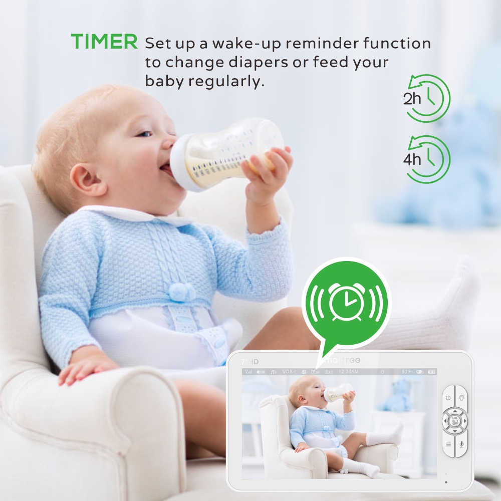 Monitor para bebés con vídeo H - Audio Hd Music reseña y precio