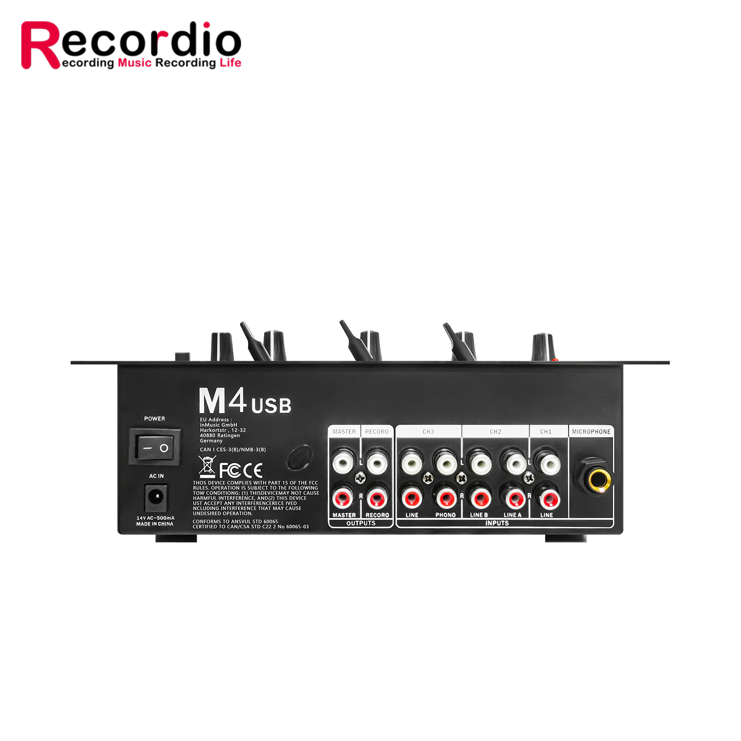 Mezclador estéreo de Audio pro - Audio Mixer 4 Channel reseña y precio