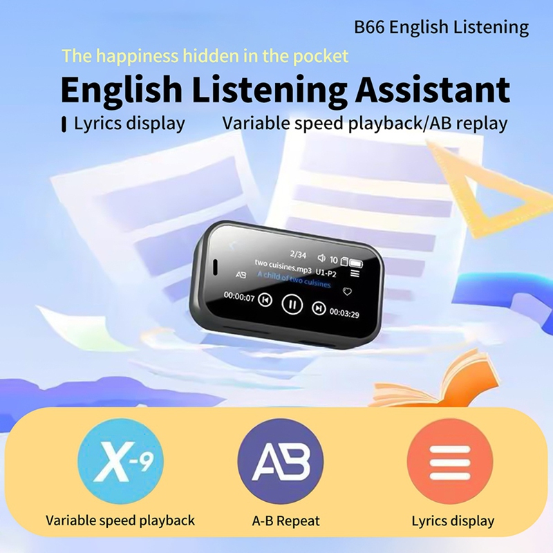 Reproductor MP3 Bluetooth Mini - Music Audiobook reseña y precio