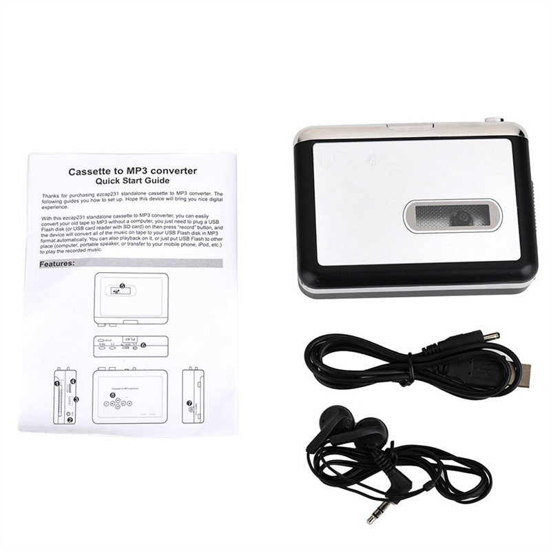 Ezcap 231 USB Cassette Tape re - Audio Music File reseña y precio