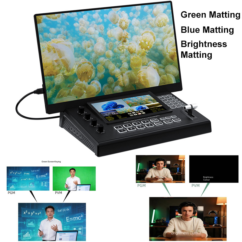 Conmutador de Video HDMI USB3. - Audio Mixer 4 Channel reseña y precio